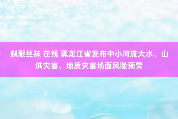 制服丝袜 在线 黑龙江省发布中小河流大水、山洪灾害、地质灾害场面风险预警