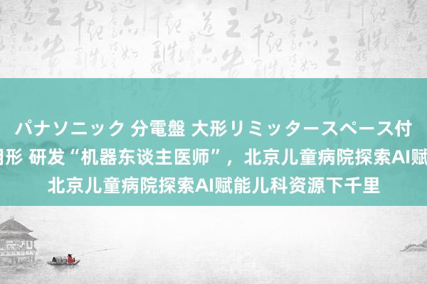 パナソニック 分電盤 大形リミッタースペース付 露出・半埋込両用形 研发“机器东谈主医师”，北京儿童病院探索AI赋能儿科资源下千里